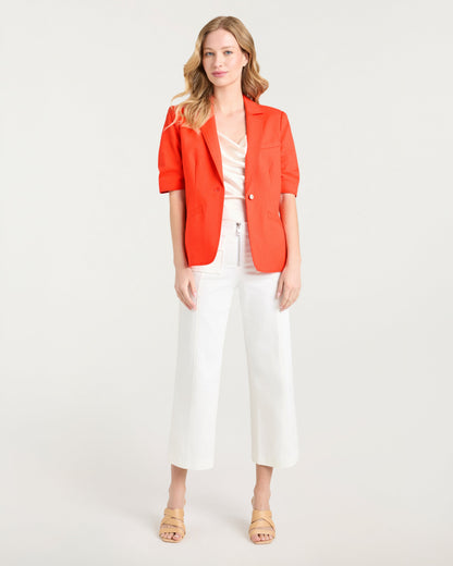 Cinq à Sept Short Sleeve Khloe Jean Blazer