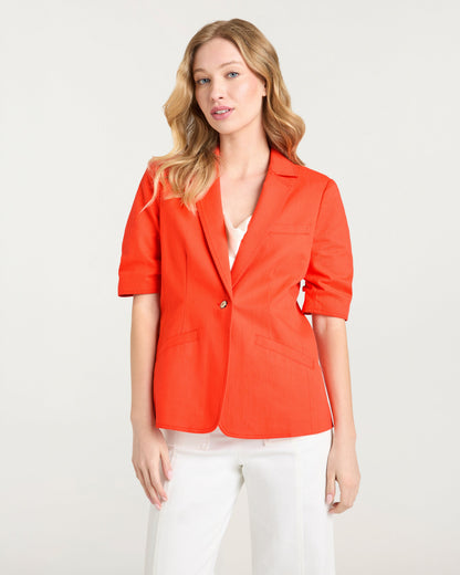 Cinq à Sept Short Sleeve Khloe Jean Blazer