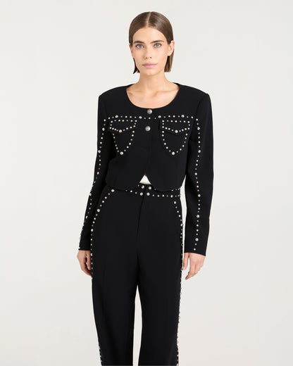 Cinq à Sept Studded Olga Jacket