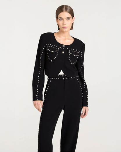 Cinq à Sept Studded Olga Jacket
