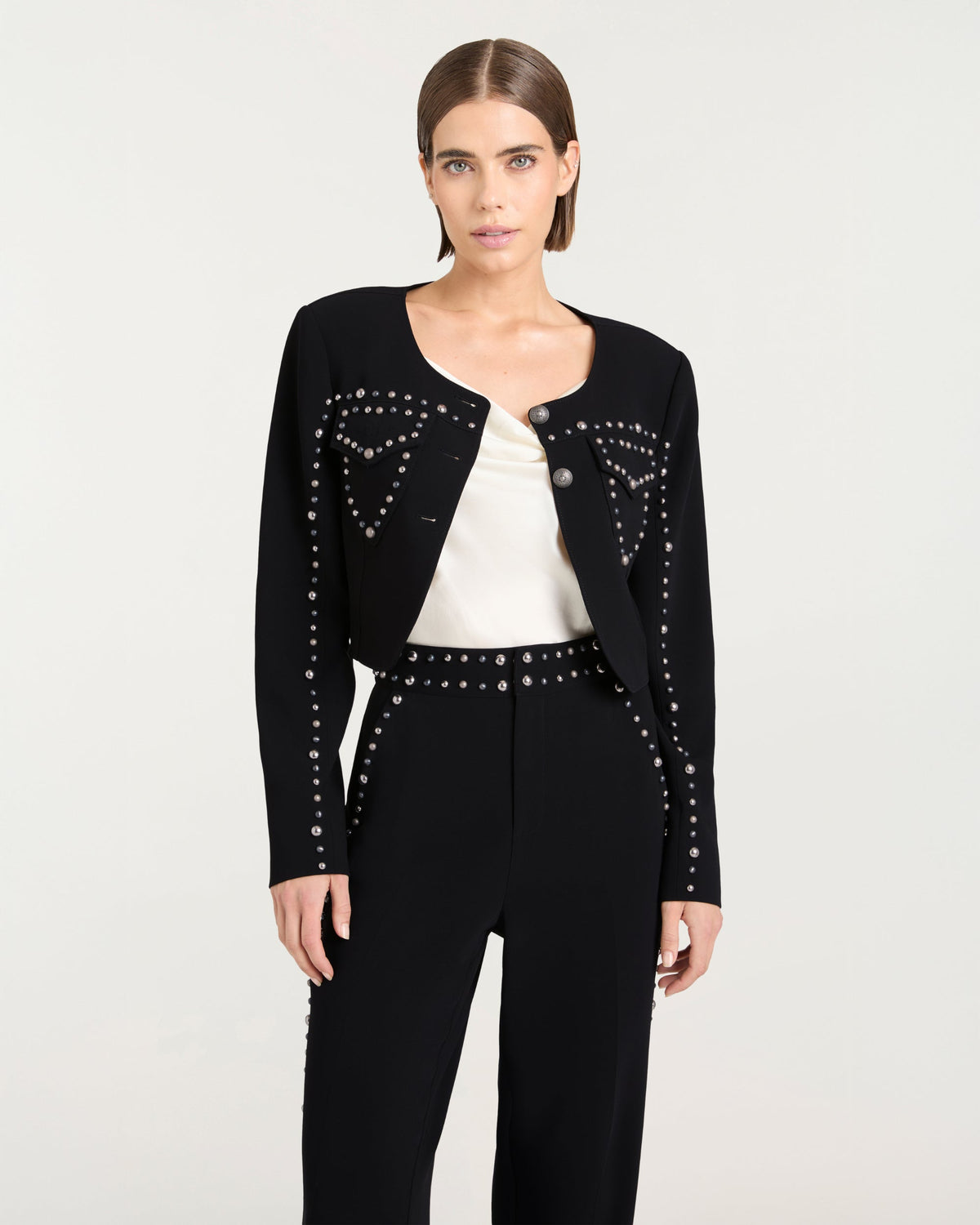 Cinq à Sept Studded Olga Jacket