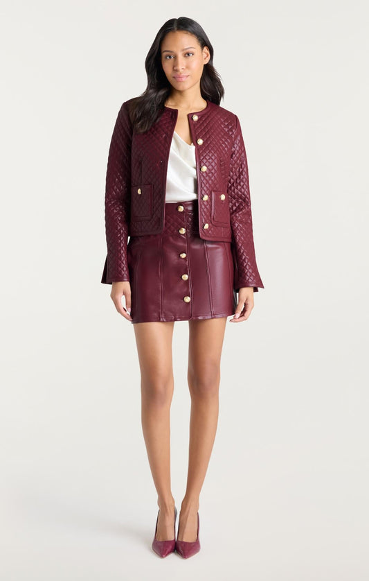 Cinq à Sept Vegan Leather Brooke Jacket