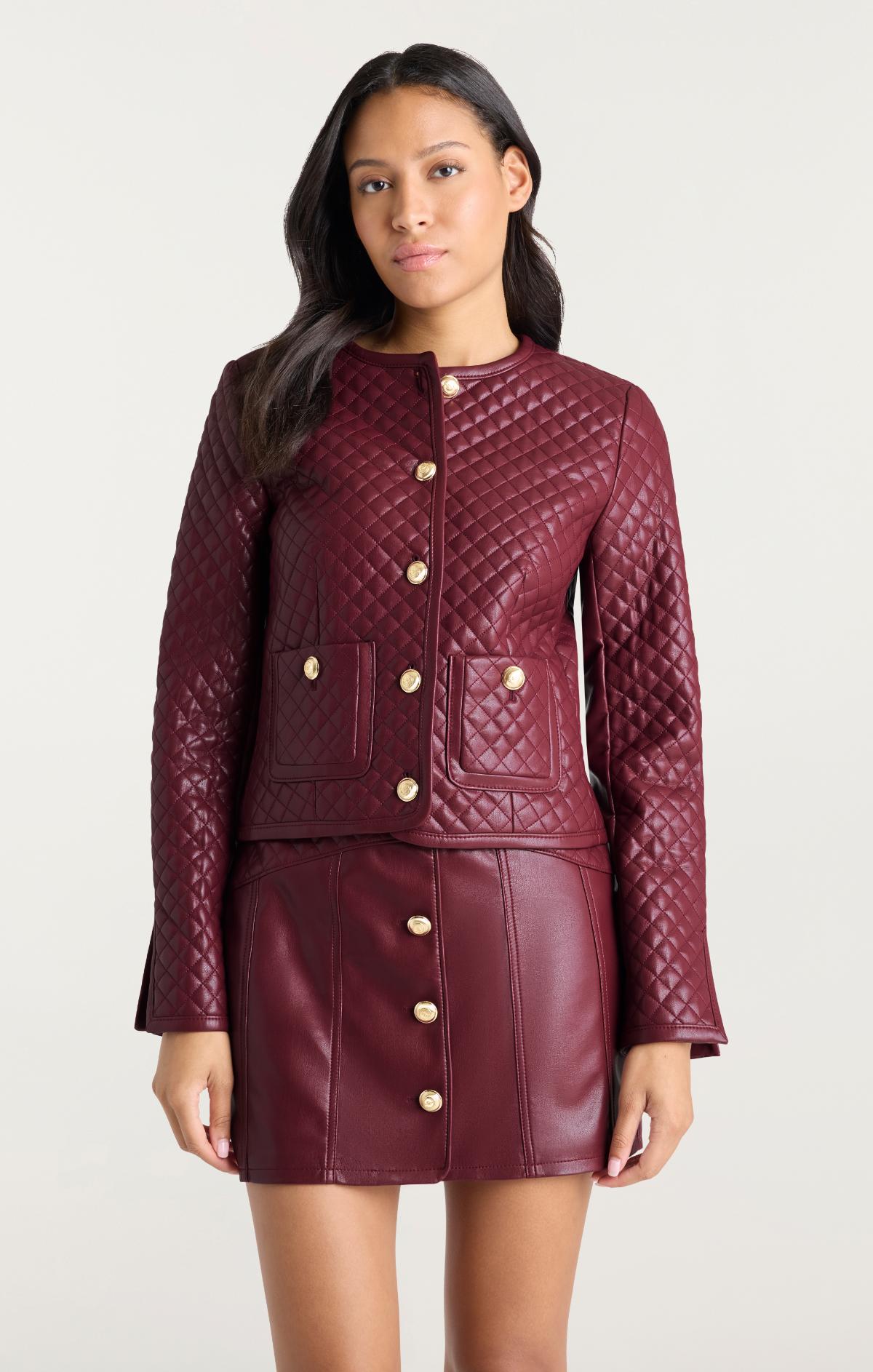 Cinq à Sept Vegan Leather Brooke Jacket