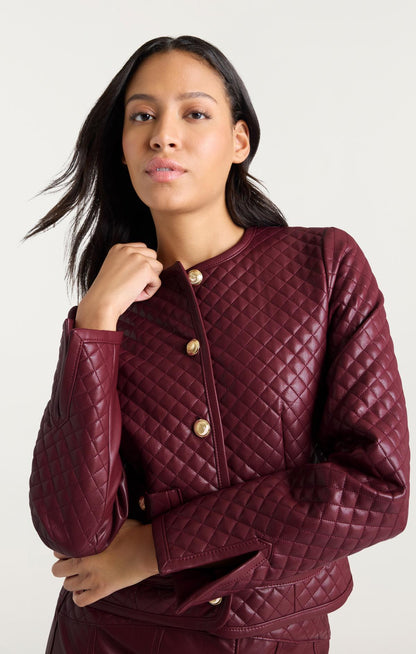 Cinq à Sept Vegan Leather Brooke Jacket