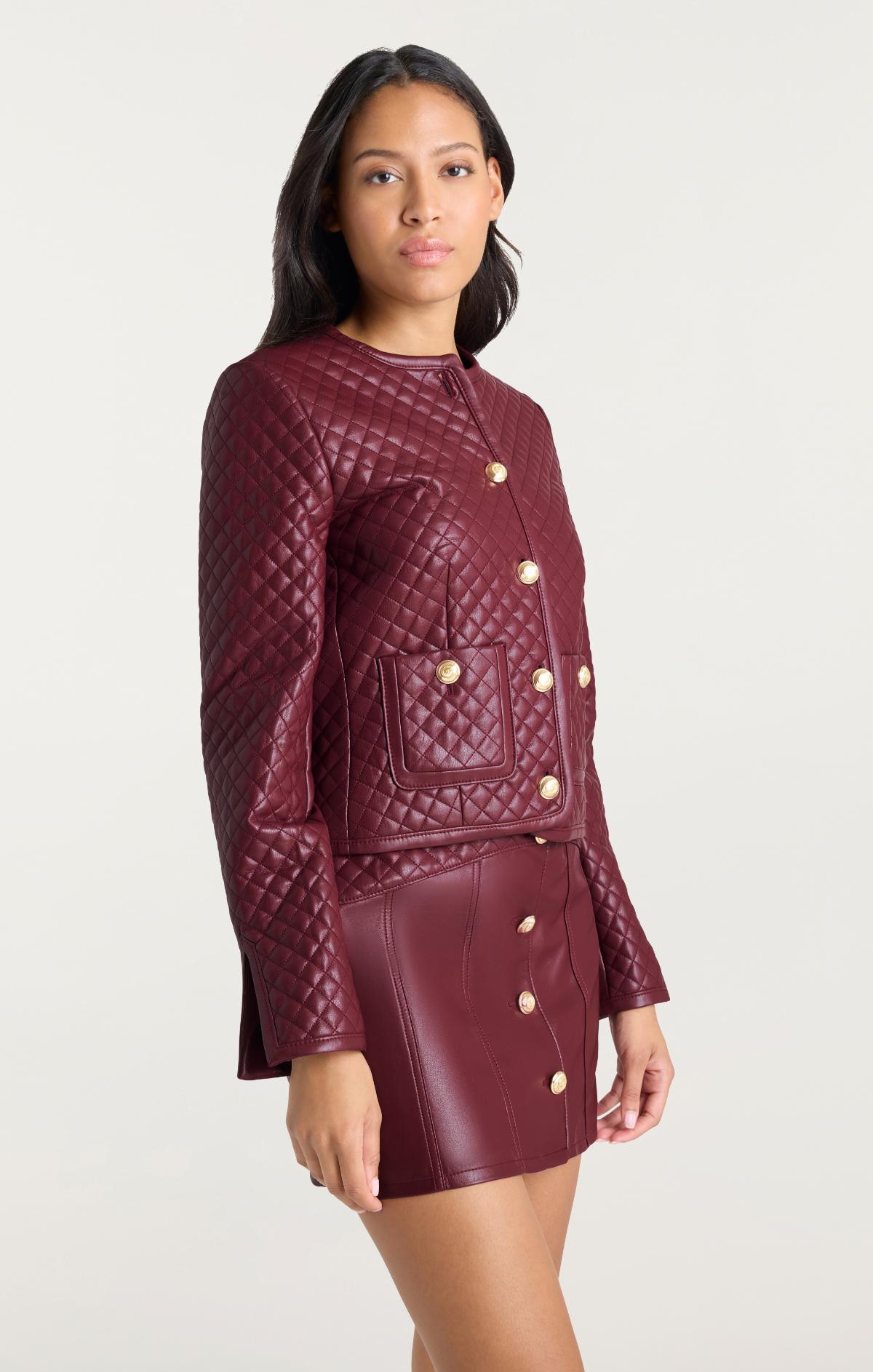 Cinq à Sept Vegan Leather Brooke Jacket
