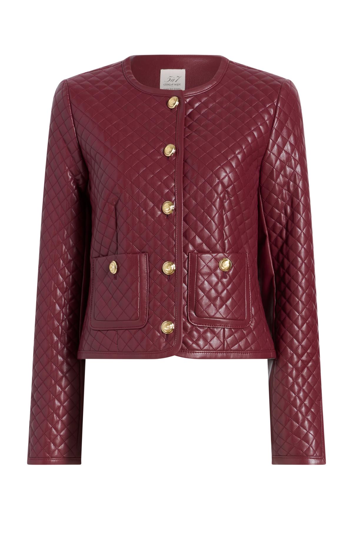 Cinq à Sept Vegan Leather Brooke Jacket