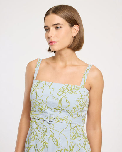 Cinq à Sept Embroidered Malva Floral Tonya Dress
