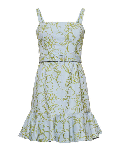 Cinq à Sept Embroidered Malva Floral Tonya Dress