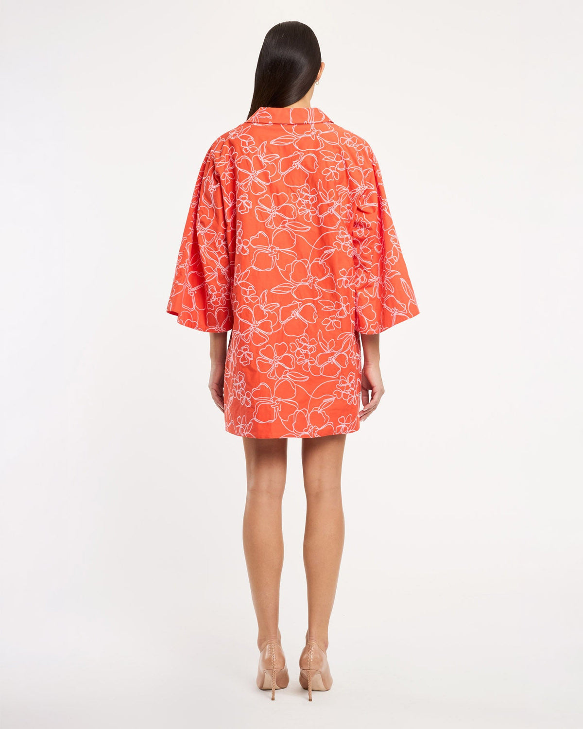 Cinq à Sept Embroidered Poplin Arcia Kaftan