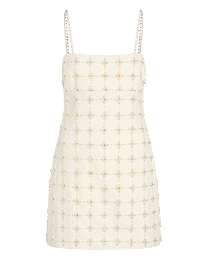 Cinq à Sept Pearl Crystal Iris Satine Dress