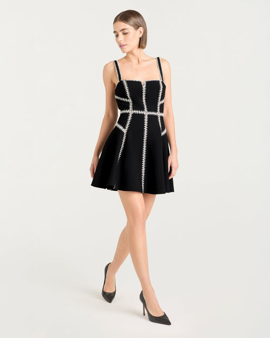 Cinq à Sept Ribbon Embellished Jelena Dress