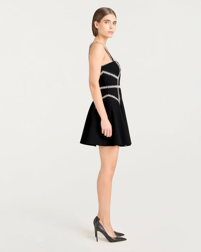 Cinq à Sept Ribbon Embellished Jelena Dress