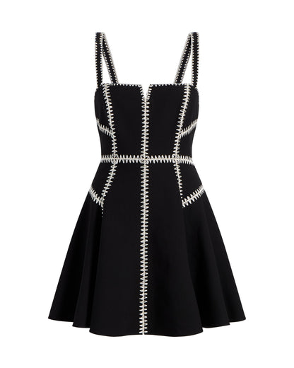 Cinq à Sept Ribbon Embellished Jelena Dress