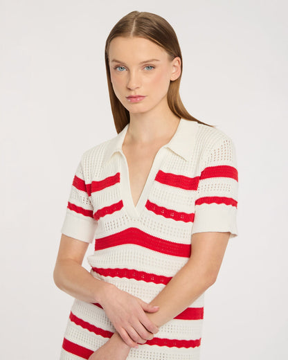 Cinq à Sept Clementine Knit Polo Dress