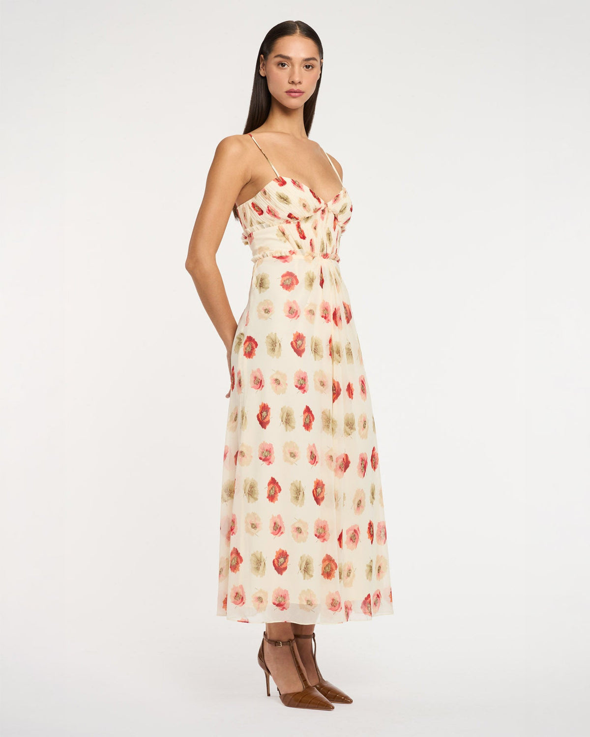 Cinq à Sept Floating Poppies Carline Dress