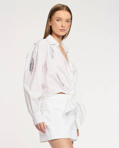 Cinq à Sept Paillette Whirl Marianna Top