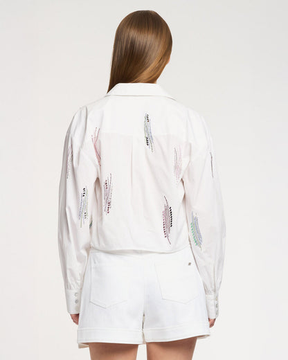 Cinq à Sept Paillette Whirl Marianna Top