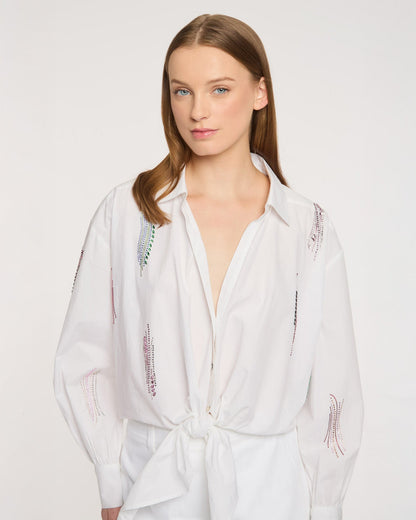 Cinq à Sept Paillette Whirl Marianna Top