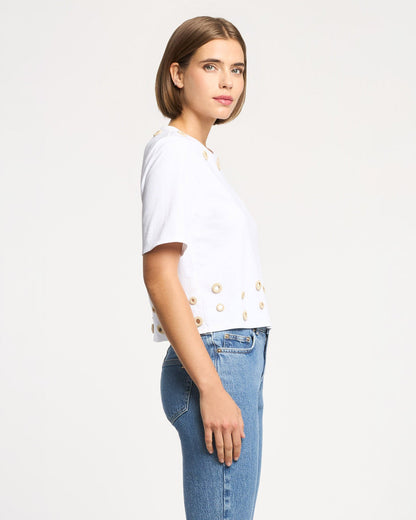Cinq à Sept Crochet Mirrors Bessy Tee