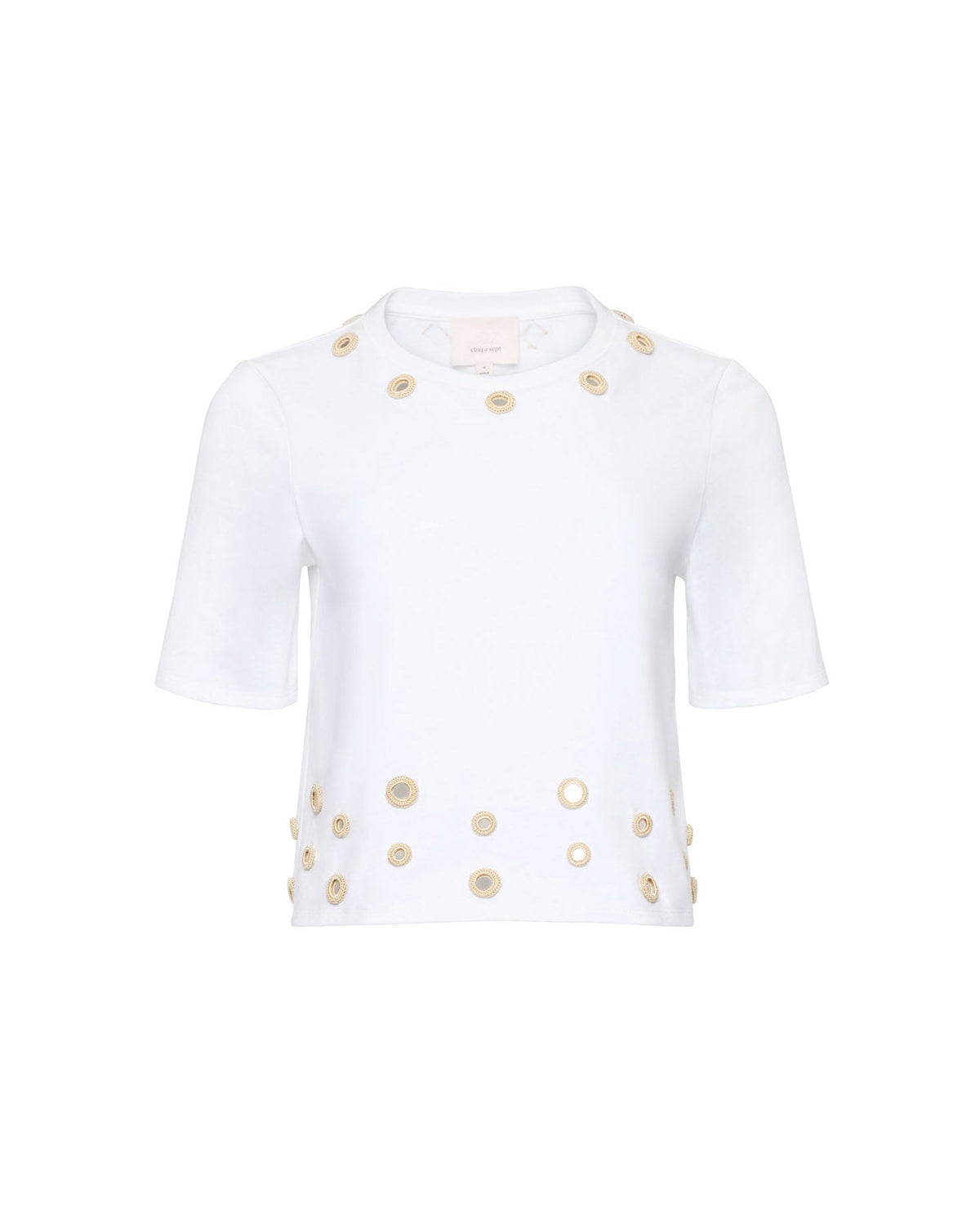 Cinq à Sept Crochet Mirrors Bessy Tee