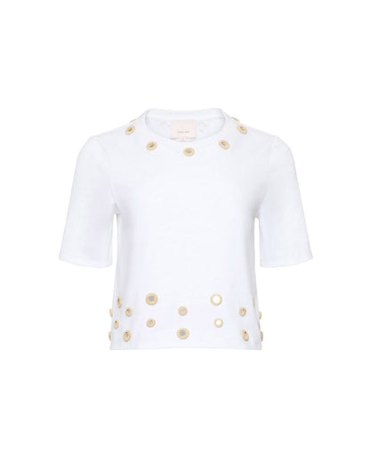 Cinq à Sept Crochet Mirrors Bessy Tee