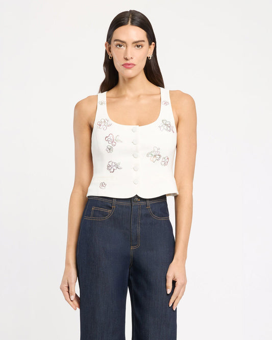Cinq à Sept Blooming Linework Rowena Top