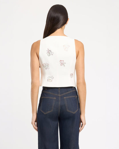 Cinq à Sept Blooming Linework Rowena Top