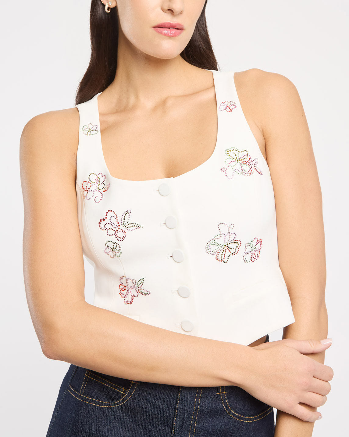 Cinq à Sept Blooming Linework Rowena Top