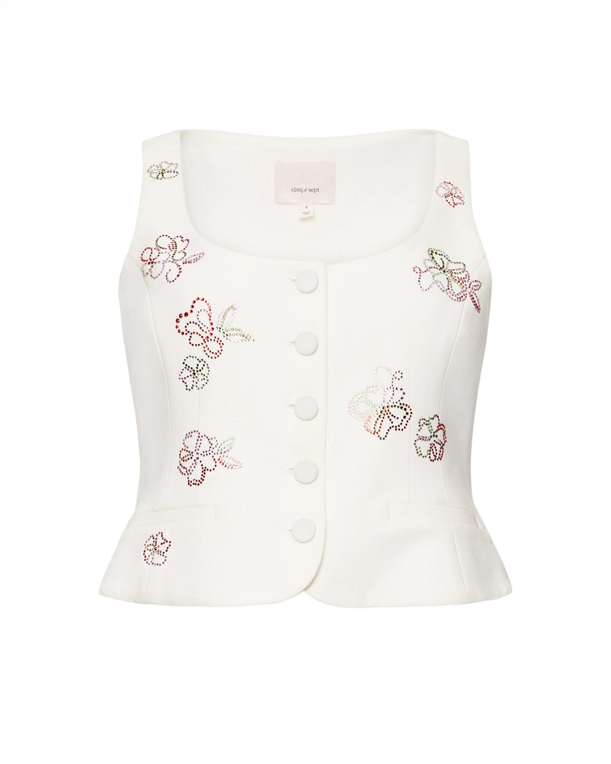 Cinq à Sept Blooming Linework Rowena Top