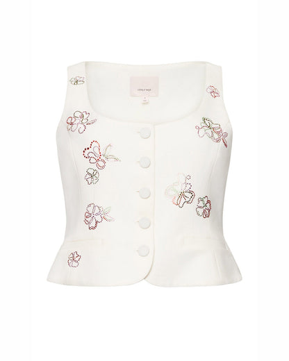 Cinq à Sept Blooming Linework Rowena Top