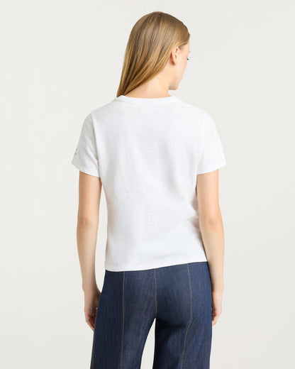 Cinq à Sept Amour 57 Patch Shrunken Tee