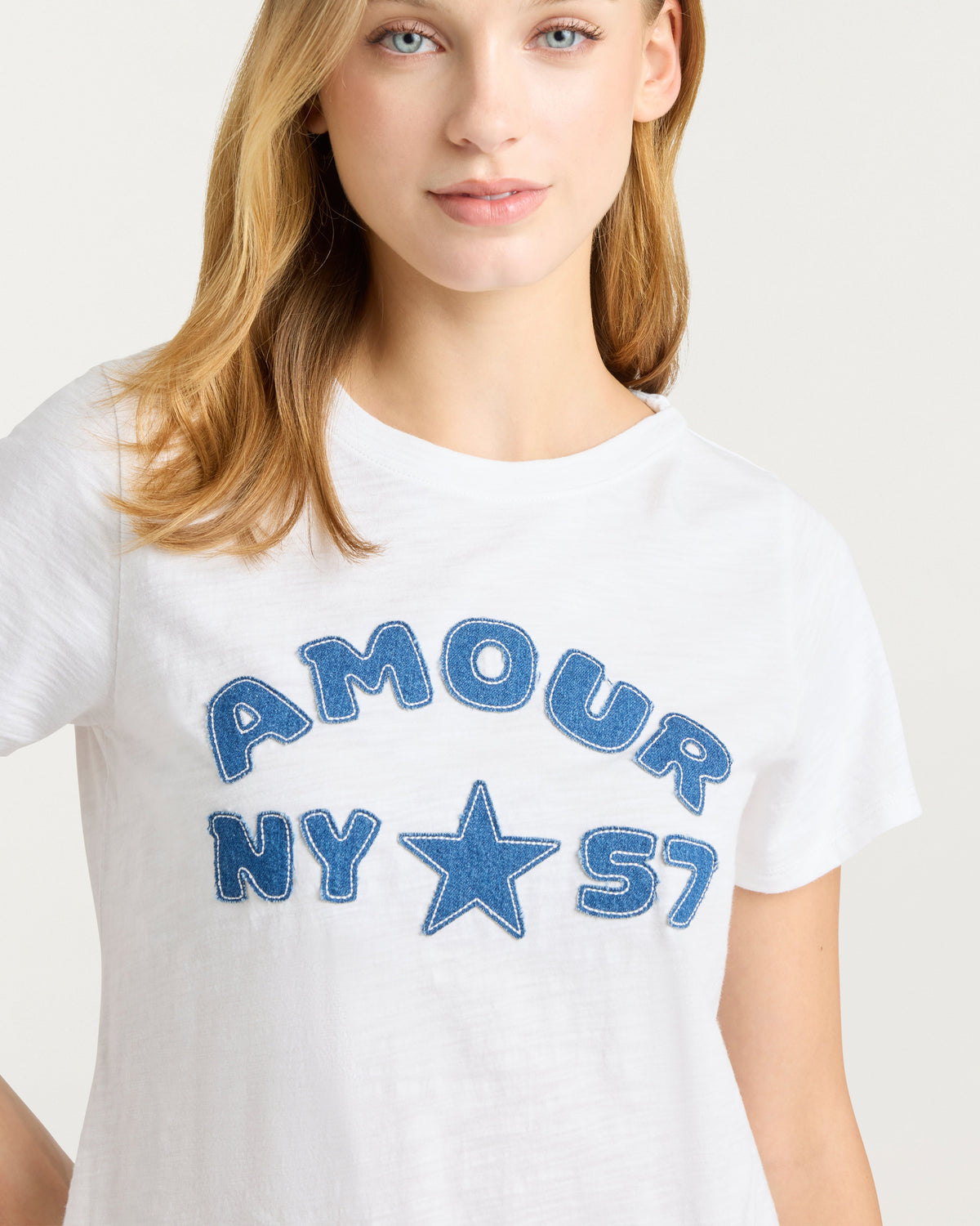 Cinq à Sept Amour 57 Patch Shrunken Tee