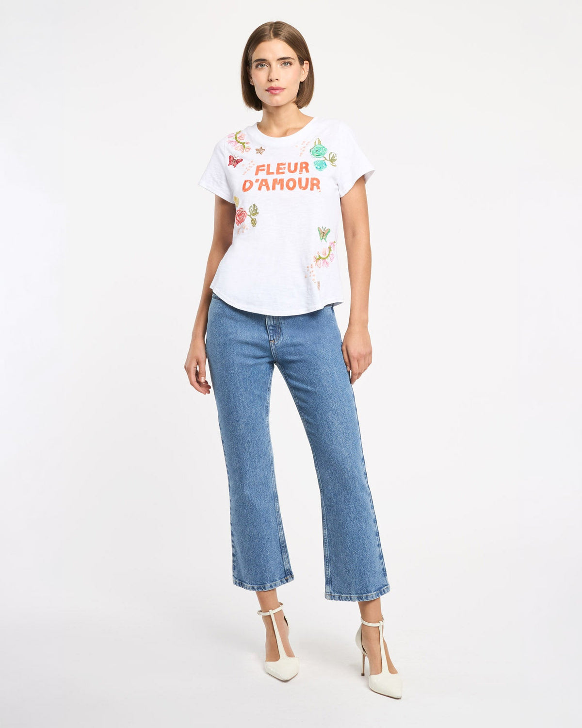 Cinq à Sept Fleur Damour Angeli Tee