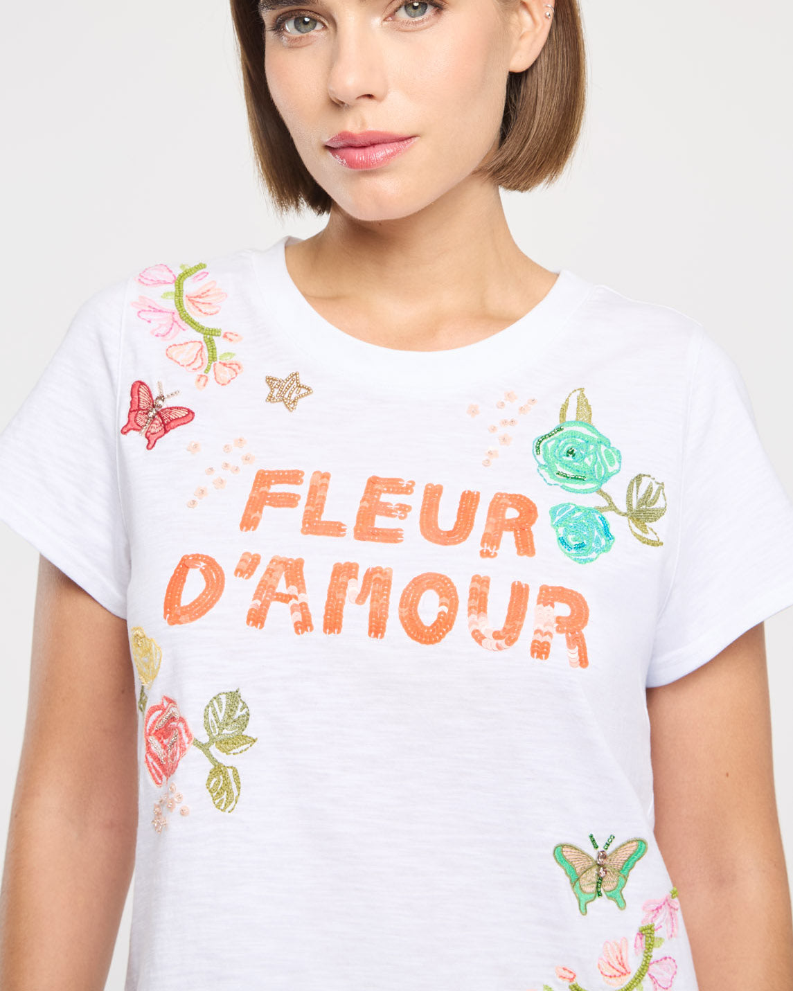 Cinq à Sept Fleur Damour Angeli Tee