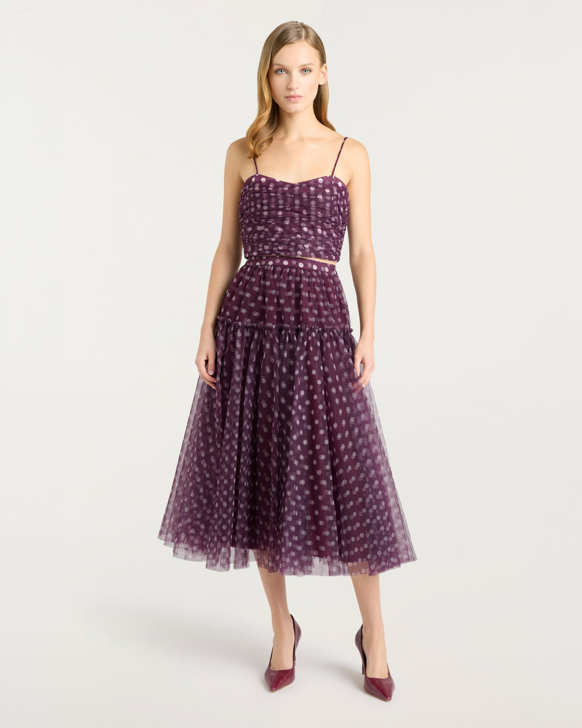 Cinq à Sept Camille Polka Dot Selly Top
