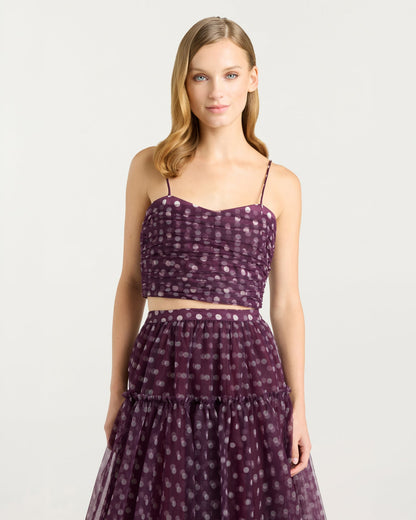 Cinq à Sept Camille Polka Dot Selly Top