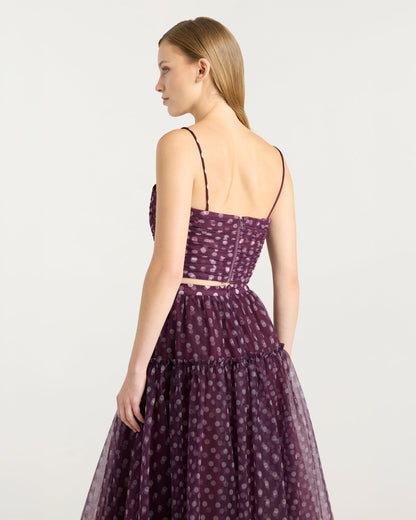 Cinq à Sept Camille Polka Dot Selly Top