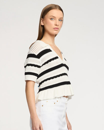 Cinq à Sept Elvire Knit Polo Pullover