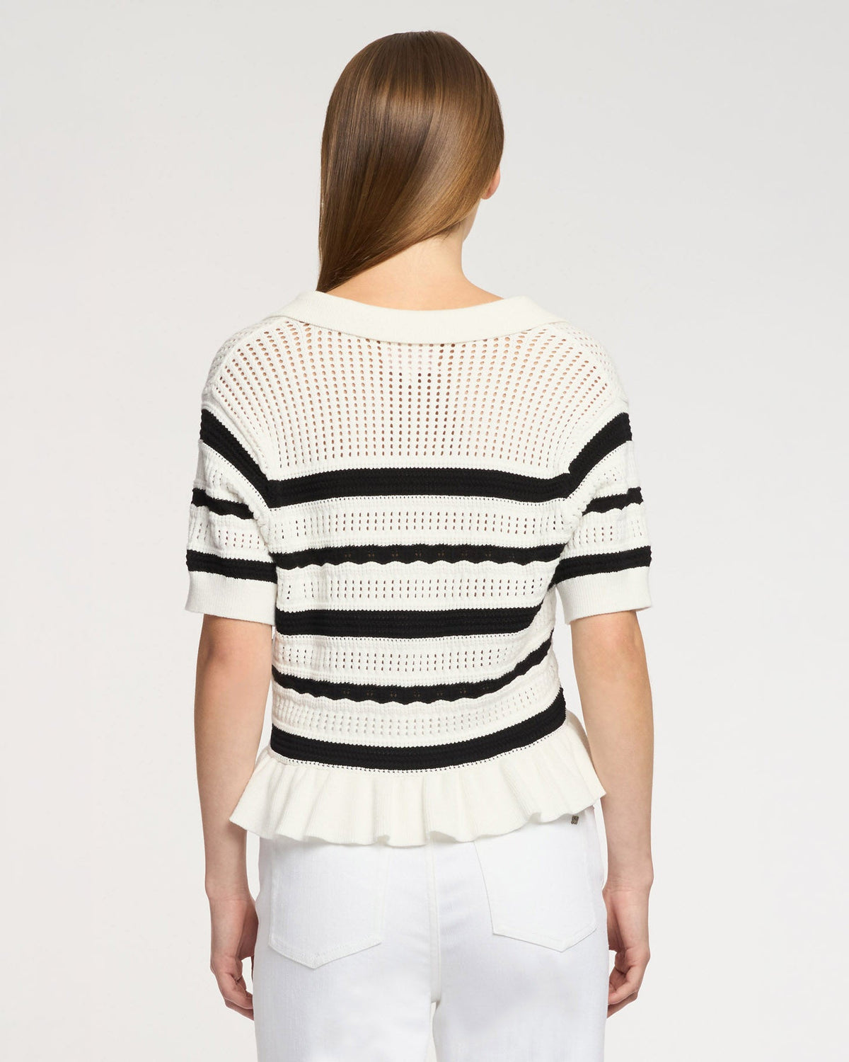 Cinq à Sept Elvire Knit Polo Pullover