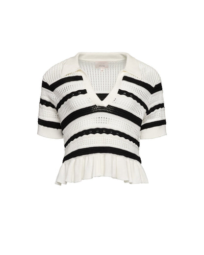 Cinq à Sept Elvire Knit Polo Pullover