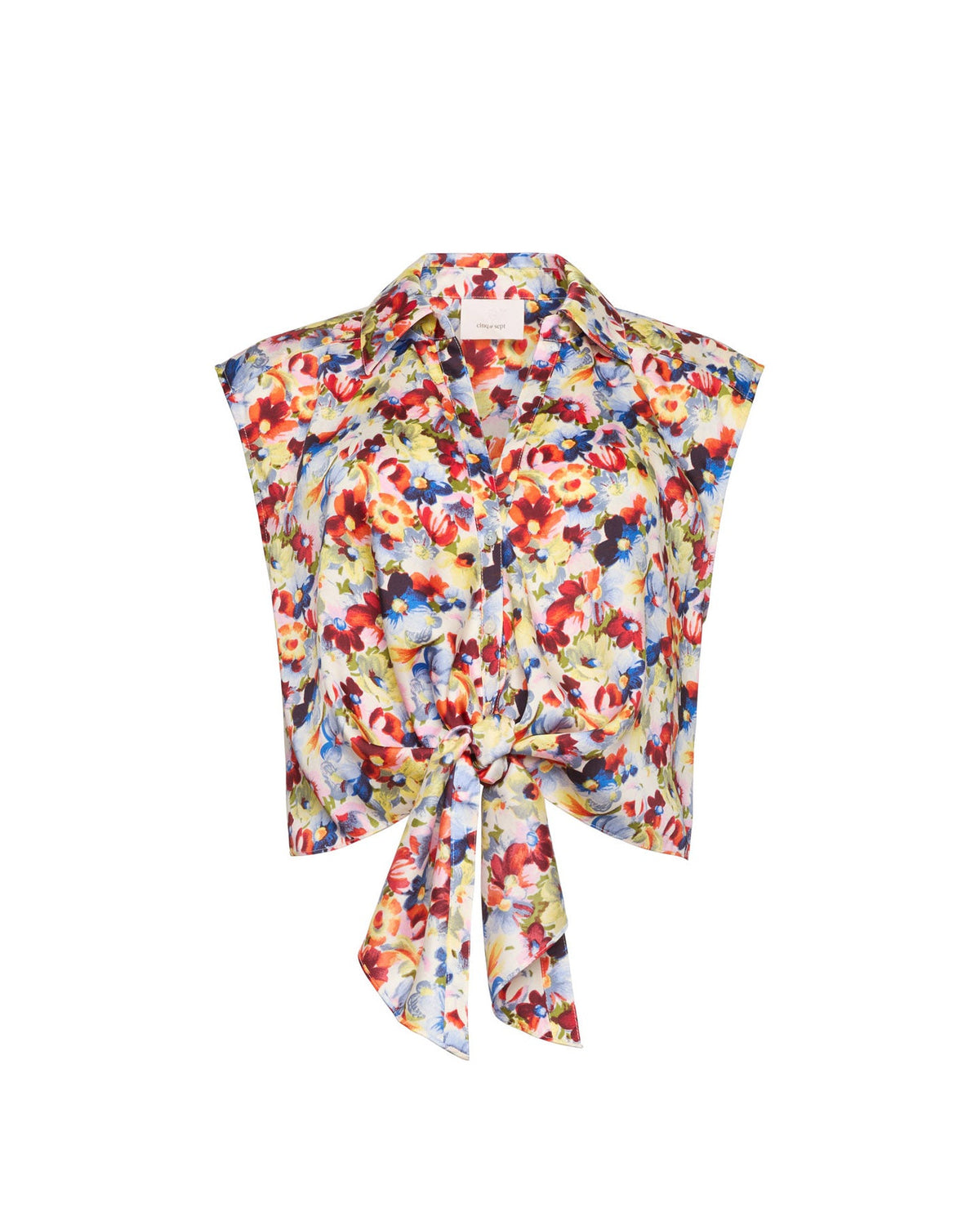 Cinq à Sept Wildflower Bunch Sleeveless Marianna Top