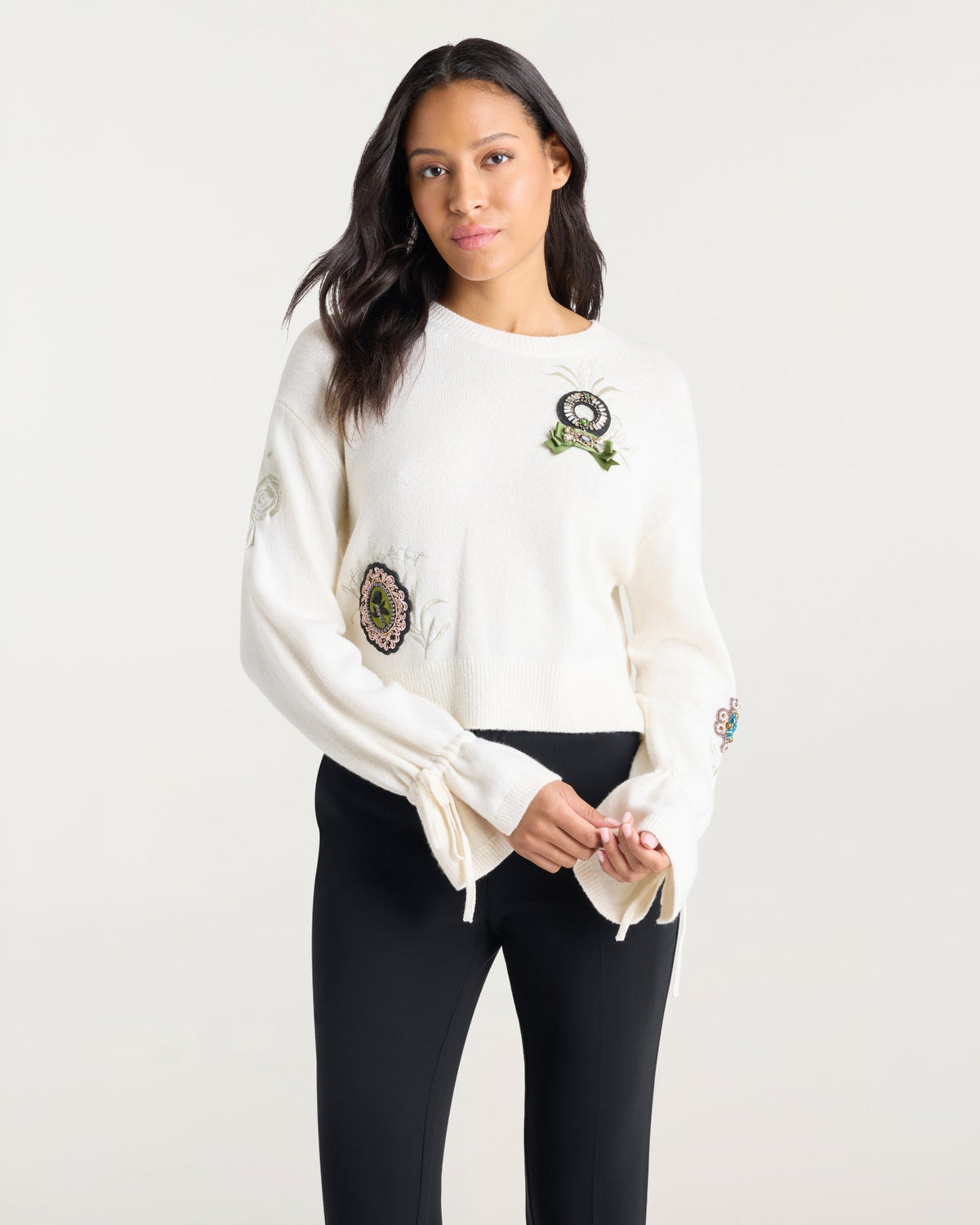 Cinq à Sept Heritage Rose Patch Tasha Pullover