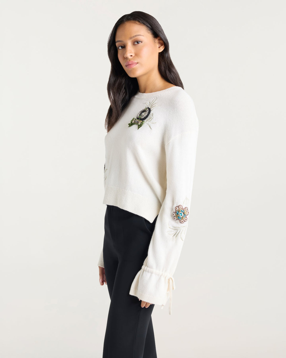 Cinq à Sept Heritage Rose Patch Tasha Pullover