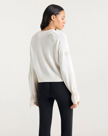 Cinq à Sept Heritage Rose Patch Tasha Pullover