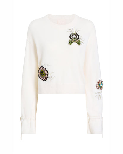 Cinq à Sept Heritage Rose Patch Tasha Pullover