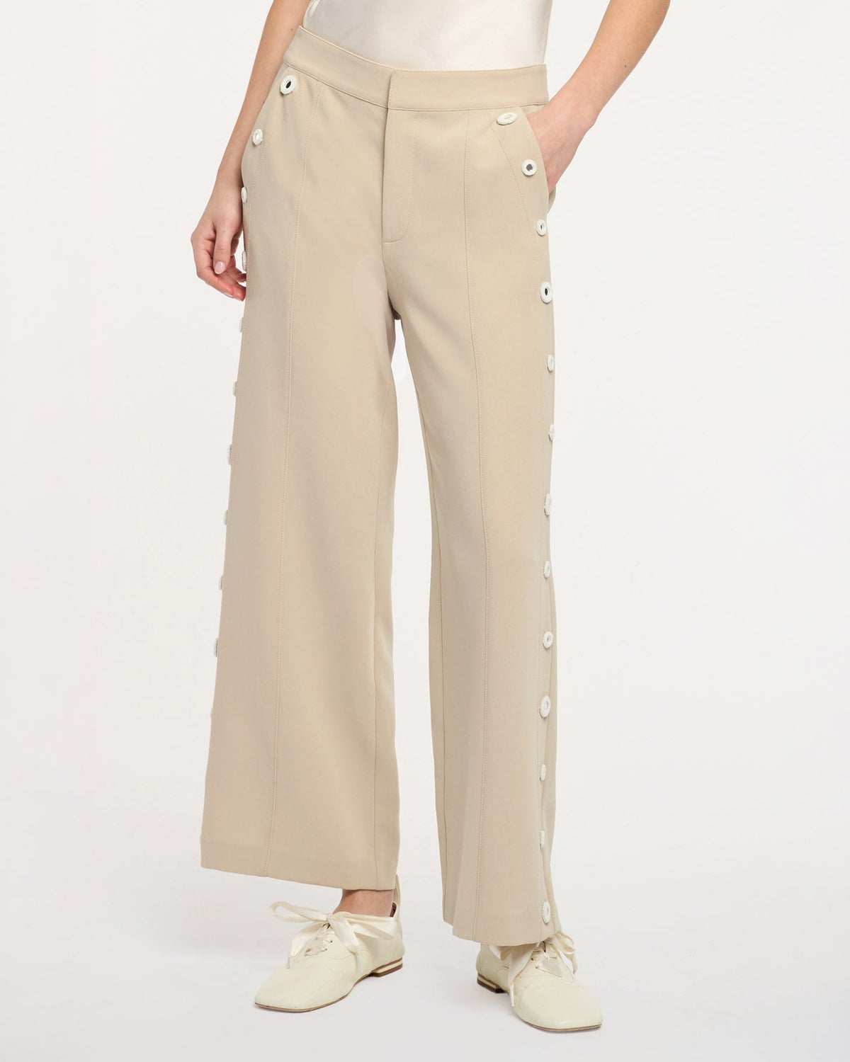 Cinq à Sept Crochet Mirrors Gilliana Pant