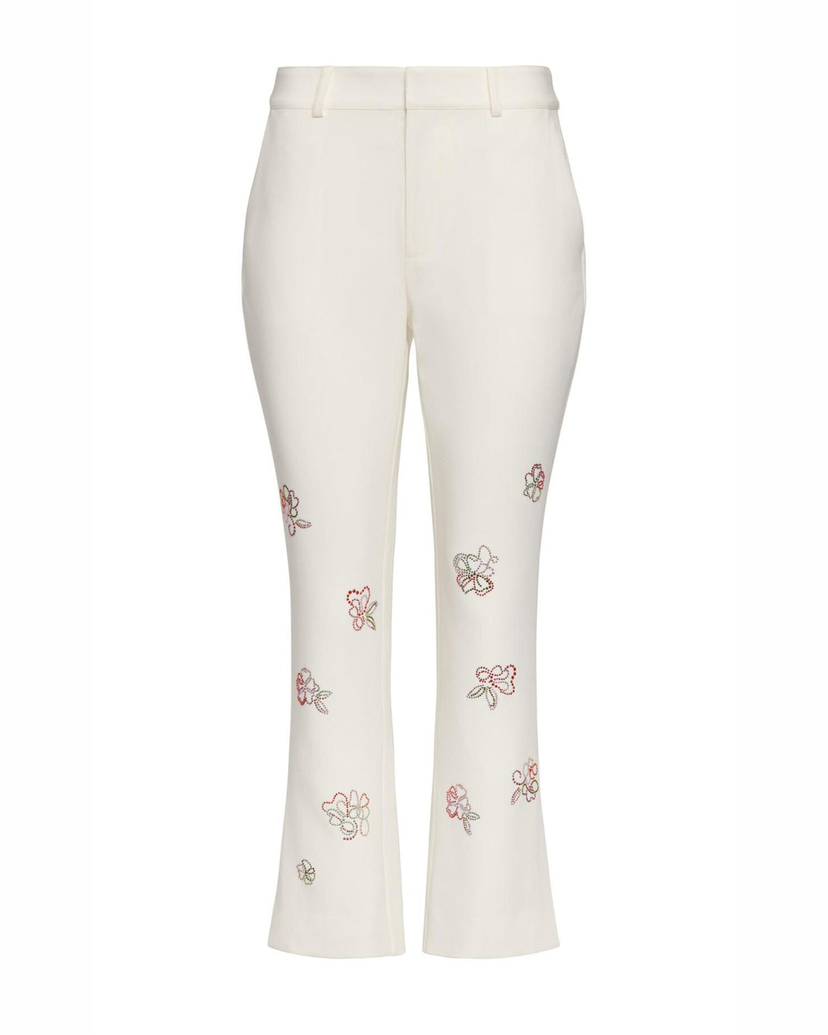 Cinq à Sept Blooming Linework Cropped Kerry Pant