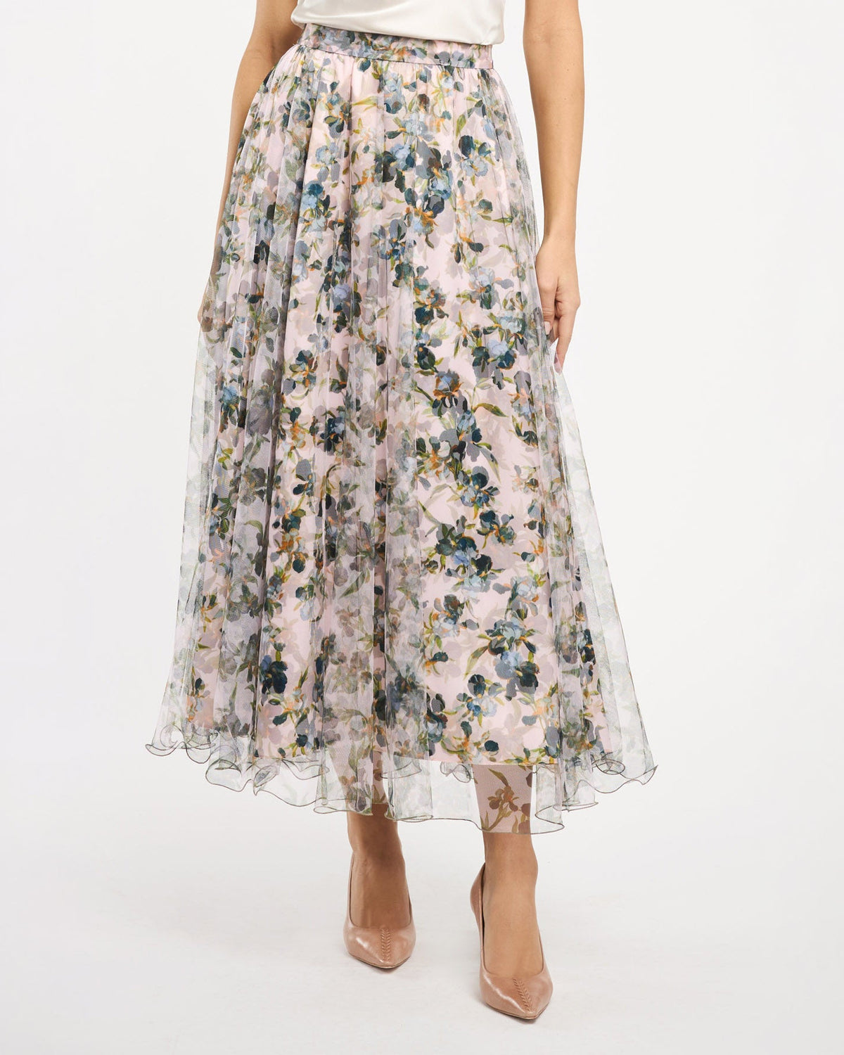 Cinq à Sept Trailing Iris Sofia Skirt