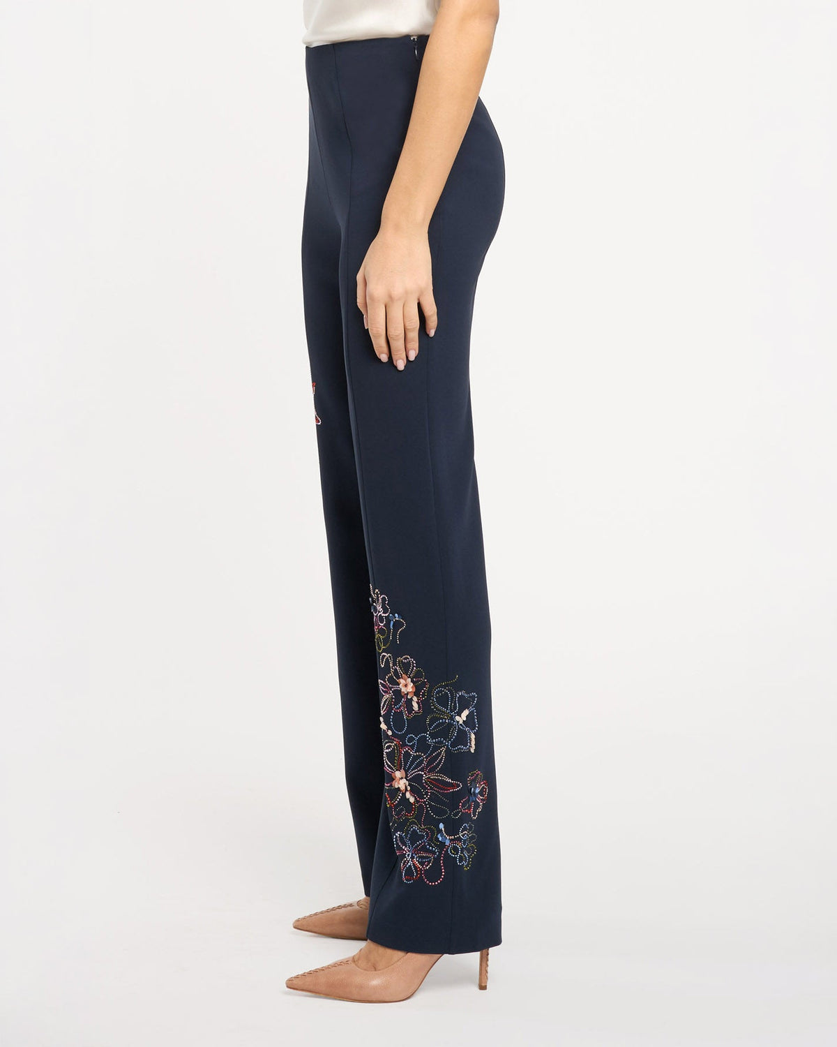 Cinq à Sept Blooming Linework Kingsley Pant