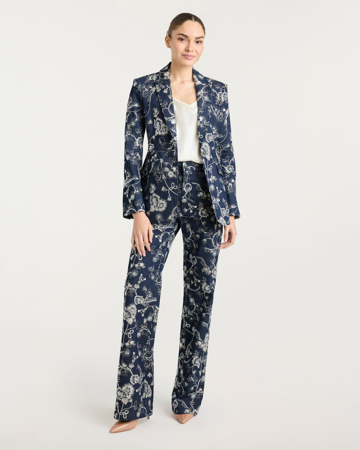 Cinq à Sept Garden Embroidered Nolita Jeans